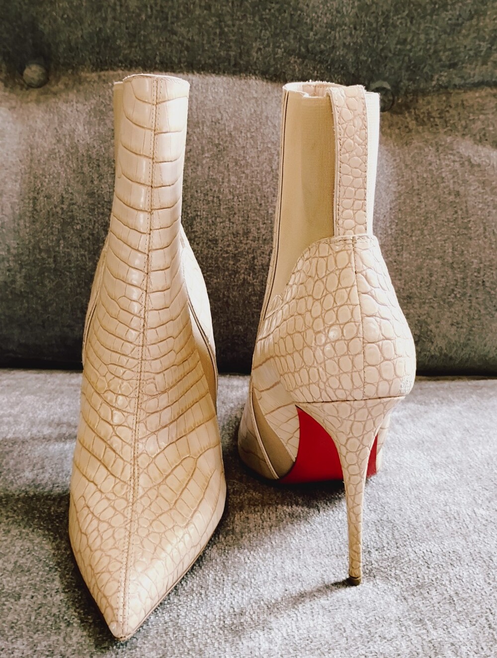 Christian Louboutin Chelsea Chick Spiked Heel Booties